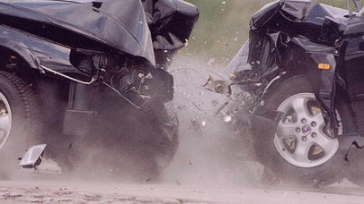 Tovuzda iki avtomobil toqquşub, xəsarət alanlar var