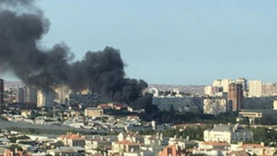 Bakıda güclü yanğın - VİDEO