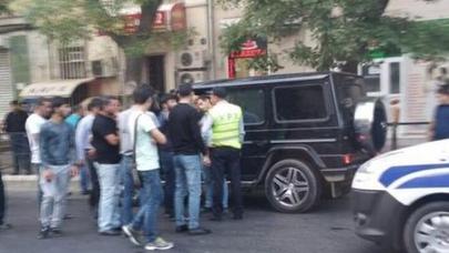 Bakının mərkəzində “Gelandewagen”lə “VAZ” toqquşdu – FOTO