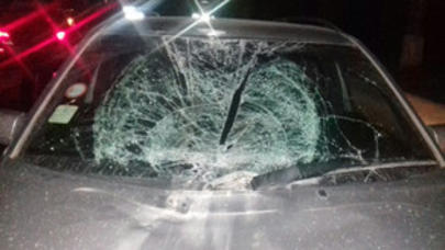 Rusiyadan Azərbaycana gələn avtomobil qəzaya uğrayıb - FOTO