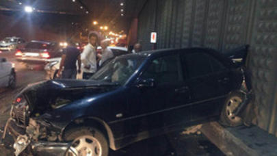 Bakıda zəncirvari qəza: 12 avtomobil toqquşub - FOTO
