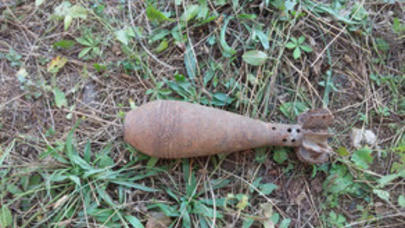 Qazaxda partlamamış mərmi tapılıb