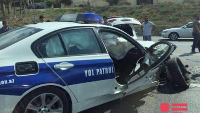 Xidməti avtomobili aşıran polis hadisə yerində öldü, anası intihar... (YENİLƏNİB)