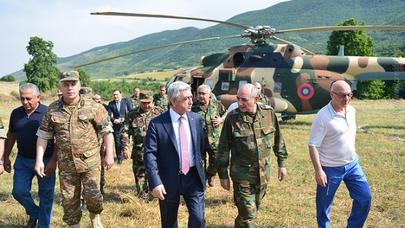 Sarkisyan Lələtəpə istiqamətinə gəldi - FOTOLAR